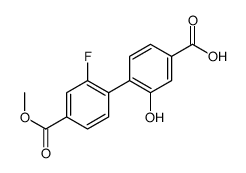 4-(2-fluoro-4-methoxycarbonylphenyl)-3-hydroxybenzoic acid Structure