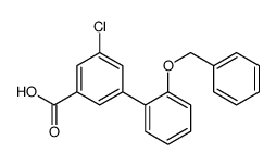 3-chloro-5-(2-phenylmethoxyphenyl)benzoic acid结构式