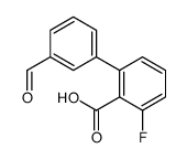 2-fluoro-6-(3-formylphenyl)benzoic acid Structure