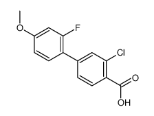 2-chloro-4-(2-fluoro-4-methoxyphenyl)benzoic acid Structure