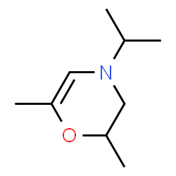 2H-1,4-Oxazine,3,4-dihydro-2,6-dimethyl-4-(1-methylethyl)-(9CI) Structure