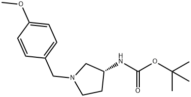 (R)-tert-Butyl 1-(4-methoxybenzyl)pyrrolidin-3-ylcarbamate structure