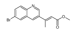 methyl 3-(6-bromoquinolin-3-yl)but-2-enoate Structure