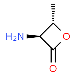 2-Oxetanone,3-amino-4-methyl-,(3S-trans)-(9CI) structure