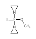 Phosphinothioic acid, bis (1-aziridinyl)-, O-methyl ester (8CI 9CI)结构式