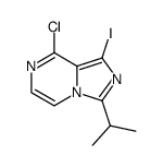 8-氯-1-碘-3-异丙基咪唑并[1,5-a]吡嗪结构式