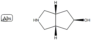 (3AR,5S,6AS)-八氢环戊二烯并[C]吡咯-5-醇盐酸盐结构式