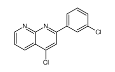 4-chloro-2-(3-chloro-phenyl)-[1,8]naphthyridine Structure