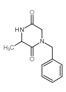 1-BENZYL-3-METHYL-PIPERAZINE-2,5-DIONE Structure