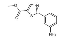 Methyl 2-(3-aminophenyl)-1,3-thiazole-5-carboxylate Structure