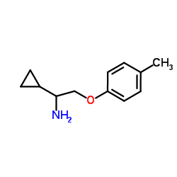 1-cyclopropyl-2-(4-methylphenoxy)ethanamine结构式