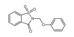 2-(phenoxymethyl)benzo[d]isothiazol-3(2H)-one 1,1-dioxide结构式