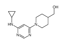 [1-(6-Cyclopropylamino-pyrimidin-4-yl)-piperidin-4-yl]-Methanol structure