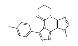 9-methyl-3-(4-methylphenyl)-6-propyl-[1,2,4]triazolo[3,4-f]purin-5-one结构式