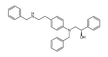 (R)-2-(benzyl(4-(2-(benzylamino)ethyl)phenyl)amino)-1-phenylethan-1-ol结构式