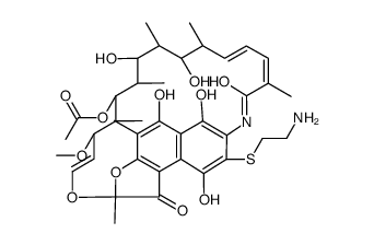 Rifamycin, 3-((2-aminoethyl)thio)结构式