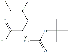 (S)-2-(tert-butoxycarbonylamino)-4-ethylhexanoic acid结构式