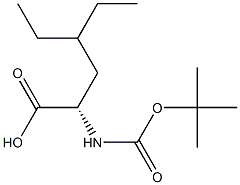 (S)-2-(tert-butoxycarbonylamino)-4-ethylhexanoic acid Structure