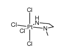 platinum(IV)Cl4(meen) Structure