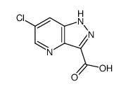 6-氯-1H-吡唑并[4,3-b]吡啶-3-羧酸结构式