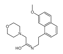 N-[2-(7-methoxynaphthalen-1-yl)ethyl]-2-morpholin-4-ylacetamide Structure