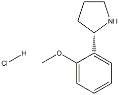 (S)-2-(2-Methoxyphenyl)pyrrolidine hydrochloride structure