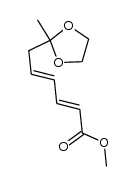 (2E)-methyl 6-(2-methyl-1,3-dioxolan-2-yl)hexa-2,4-dienoate Structure