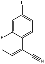 (2E)-2-(2,4-Difluorophenyl)but-2-enenitrile Structure