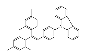 9-[4-[2,2-bis(2,4-dimethylphenyl)ethenyl]phenyl]carbazole Structure