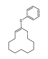 cyclododec-1-en-1-yl(phenyl)sulfane结构式