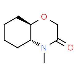 2H-1,4-Benzoxazin-3(4H)-one, hexahydro-4-Methyl-, trans- (9CI)结构式