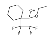 1-ethoxy-2,2,3,3-tetrafluorospiro[3.5]nonan-1-ol Structure