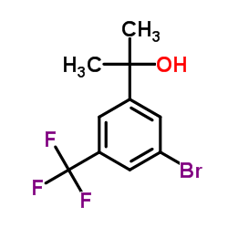 2-[3-Bromo-5-(trifluoromethyl)phenyl]-2-propanol结构式