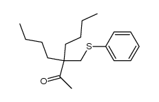 3-butyl-3-((phenylthio)methyl)heptan-2-one Structure