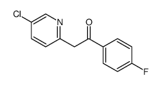 2-(5-chloropyridin-2-yl)-1-(4-fluorophenyl)ethanone Structure