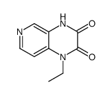 (9CI)-1-乙基-1,4-二氢吡啶并[3,4-b]吡嗪-2,3-二酮结构式