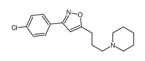 3-(4-chlorophenyl)-5-(3-piperidin-1-ylpropyl)-1,2-oxazole结构式