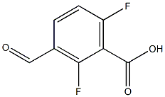2,6-Difluoro-3-formylbenzoicacid structure