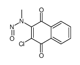 N-(3-chloro-1,4-dioxonaphthalen-2-yl)-N-methylnitrous amide Structure