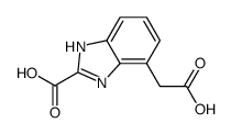 2-carboxy-4-benzimidazoleacetic acid Structure