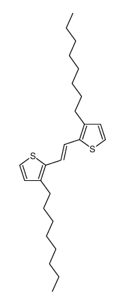 (E)-1,2-bis(3-octyl-2-thienyl)vinylene Structure