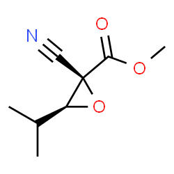 Oxiranecarboxylic acid, 2-cyano-3-(1-methylethyl)-, methyl ester, trans- (9CI) Structure