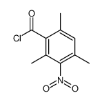 2,4,6-trimethyl-3-nitrobenzoyl chloride Structure