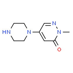 2-methyl-5-(1-piperazinyl)-3(2H)-pyridazinone(SALTDATA: 1.94HCl 1.5H2O)结构式