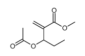 methyl 3-acetyloxy-2-methylidenepentanoate Structure