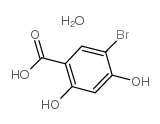 5-溴-2,4-二羟基苯甲酸 一水合物结构式