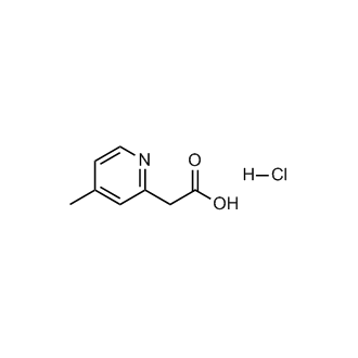 2-(4-Methylpyridin-2-yl)aceticacidhydrochloride Structure