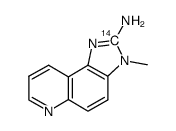 2-Amino-3-methyl-3H-imidazo[4,5-f]quinoline-2-14C结构式