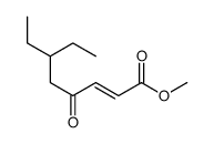 methyl 6-ethyl-4-oxooct-2-enoate结构式