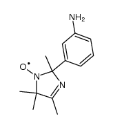 2-(3'-aminophenyl)-2,4,5,5-tetramethyl-3-imidazoline-1-oxyl Structure